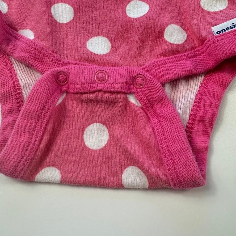 Gerber Baby Girls Polka Dot Onesie and Pants Set Pink White 3-9 Months - Picture 5 of 12